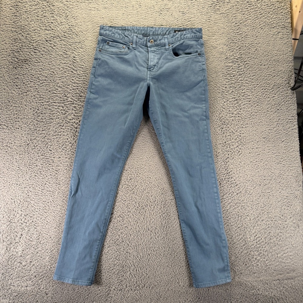 Bonobos Jeans Mens 33x32 Blue Cotton Denim Tapered Slim-Fit Workwear Stretch